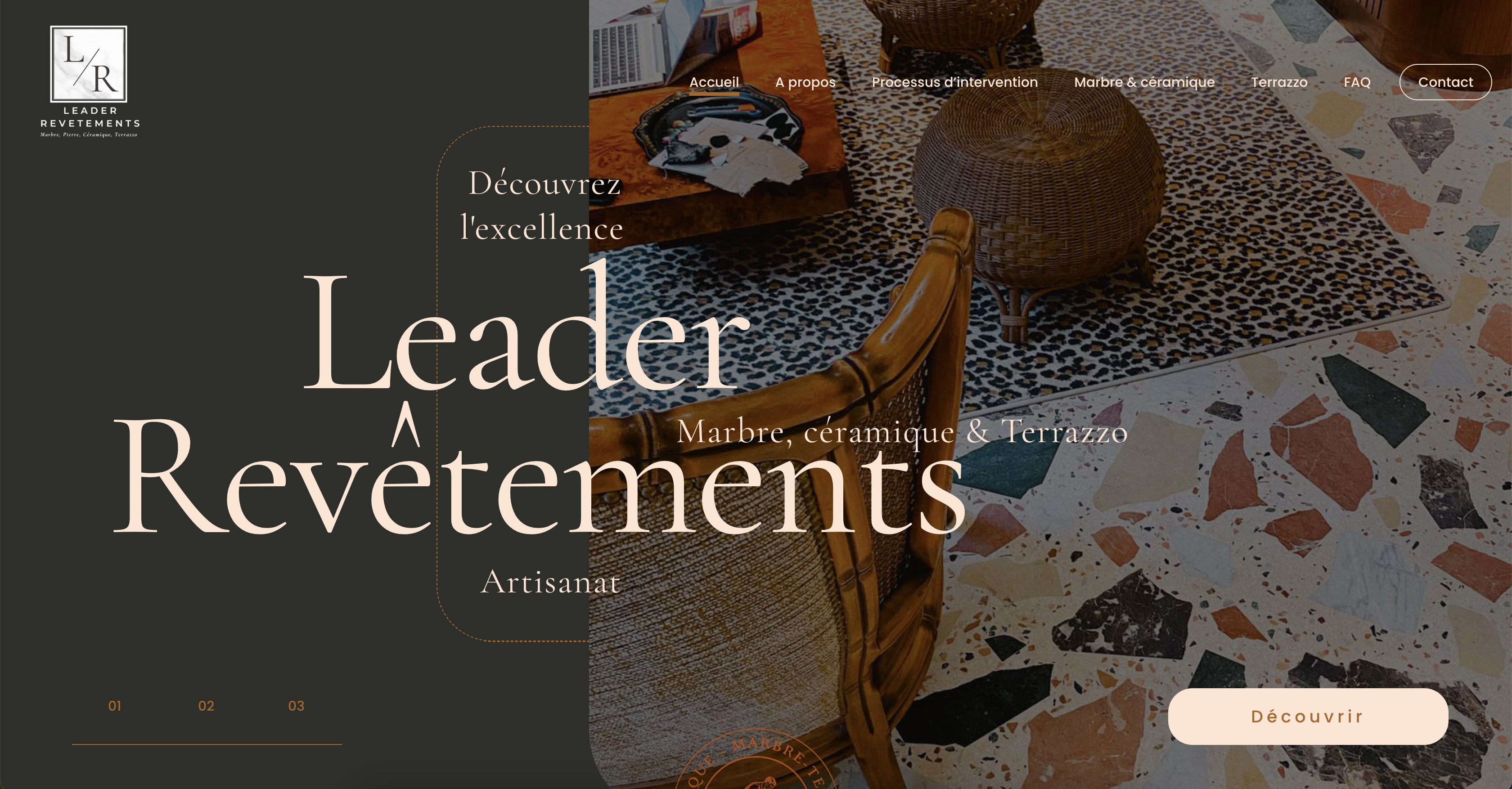 Leader Revêtements – site web